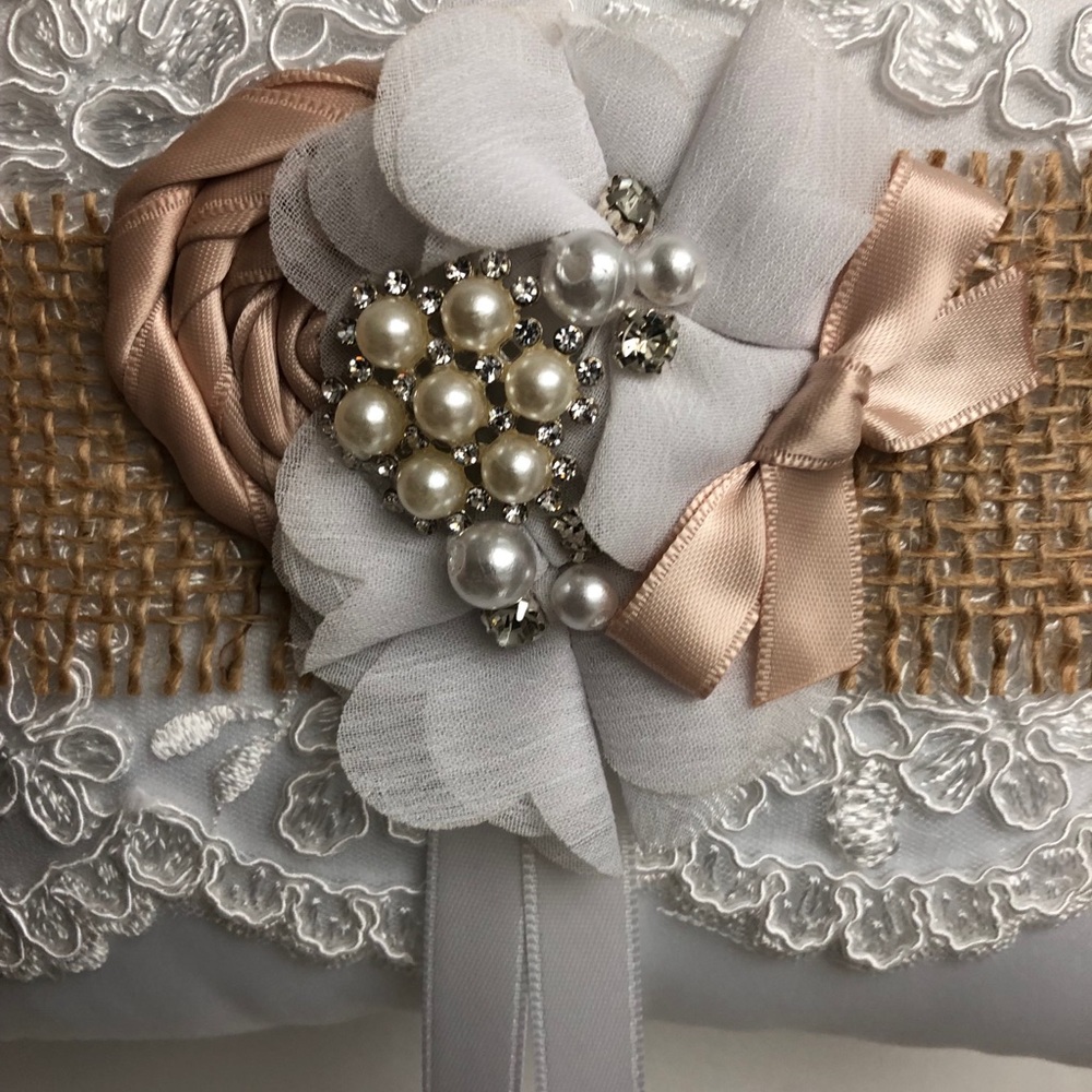 . Flower girl baskets . Ring bearer pillow